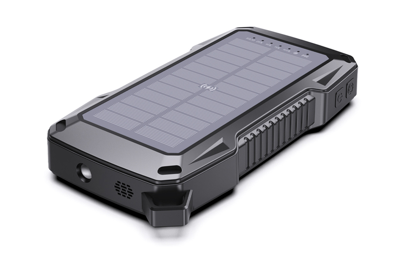 Eshine ES926S Solar Wireless Charger Plus Security Power Bank