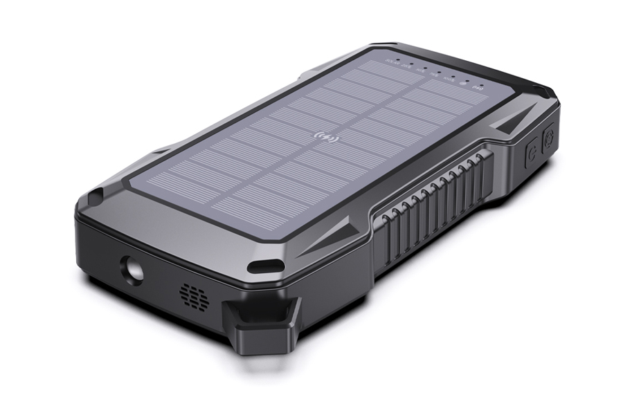 Eshine ES926S Solar Wireless Charger Plus Security Power Bank