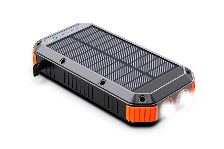 ES983S-65W 30000mAh Solar power bank with LED camping light