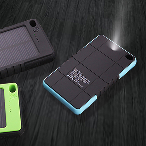6000mAh outdoor solar power bank waterproof shockproof dustproof portable charger